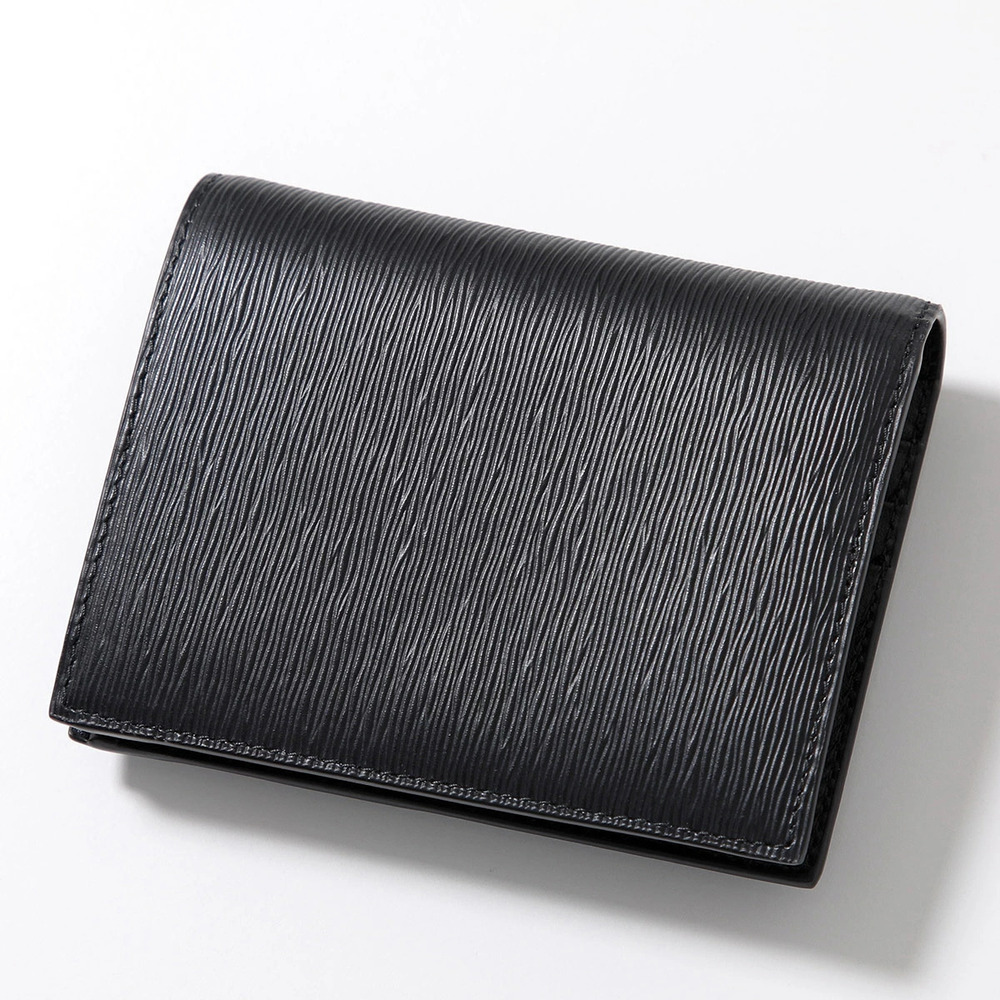 Prada Bi fold Wallet VITELLO MOVE Leather Triangle Nero Black